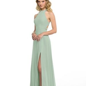 Elegant Azazie Agave Maxi dress